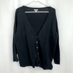 Women’s Merona Black Button Down Cardigan Size XXL